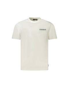 Белая хлопковая мужская футболка Napapijri