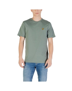 Зеленая хлопковая футболка Lyle & scott