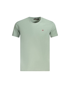 Зеленая хлопковая мужская футболка Napapijri