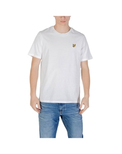 Белая хлопковая футболка Lyle & scott