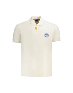 Белая хлопковая мужская рубашка поло Napapijri