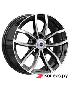 Литой диск Фрост (КС1048) 6.5x15/5*114.3 D66.1 ET43 Алмаз-черный Кик