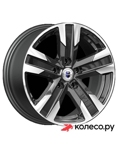 Литой диск Висмут (КС100) 7x16/5*110 D67.1 ET45 алмаз чёрный Кик