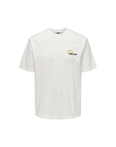 Футболка с круглым вырезом широкого покроя бежевый Laredoute