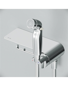 Гигиенический душ со смесителем AM.PM Func F0H8F900 хром встраиваемый, полка, шланг 1200, держатель туалетной бумаги Am.pm.