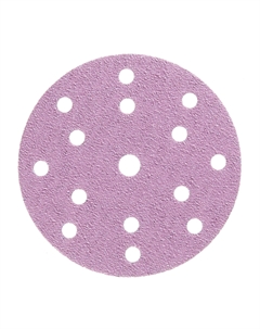 Диск шлифовальный Purple d150 мм P40 на липучку бумажная основа (5 шт.) Км