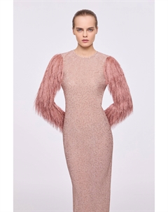 Трикотажное платье с пайетками и бахромой Without fail