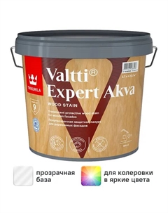 Антисептик защитно-декоративный Valtti Expert Akva База EP бесцветный полуматовый 2.7 л Tikkurila
