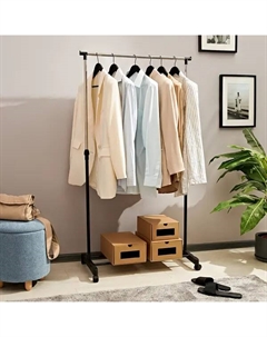 Вешалка напольная Loren 80x158x42 см металл цвет чёрный Gromell