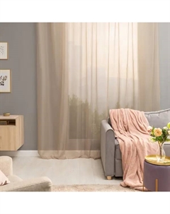 Тюль на ленте Polyone 300x280 см цвет бежевый Trench 5 Inspire