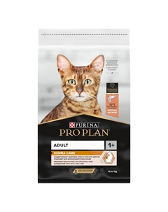 Корм для кошек Elegant для здоровья кожи и шерсти, с лососем сух. 10кг Purina pro plan