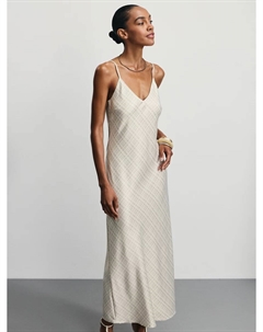 Атласное платье на бретелях Zarina