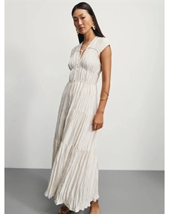 Платье миди со сборками Zarina