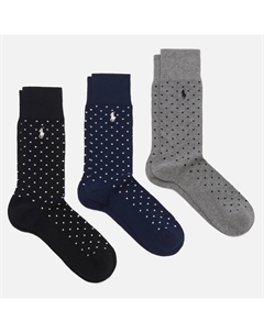 Комплект носков Basic Dot Crew 3-Pack Polo ralph lauren
