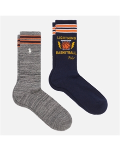 Комплект носков Lightning Basketball Graphic Crew 2-Pack Polo ralph lauren