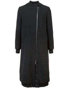 Thamanyah длинное пальто на молнии 48 черный Thamanyah