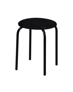 Табурет ЭКОНОМ 370х370х475мм черный ткань/металл Нет марки