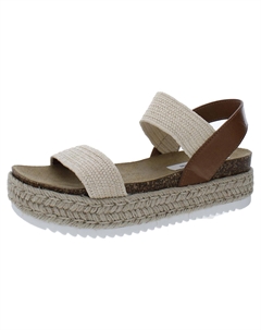Женские эспадрильи Jaklin Slip-On Platform, цвет natural raffia Steve madden
