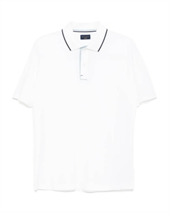 Рубашка поло с контрастной отделкой, белый Paul & shark