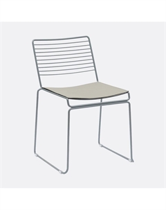 Стул обеденный из металла серый Laredoute