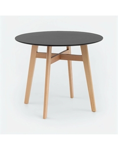 Круглый стол обеденный на 34 персоны черный So'home