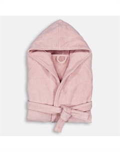 Банный халат с капюшоном из велюровой махры плотностью 450 гм Trizie розовый La redoute interieurs