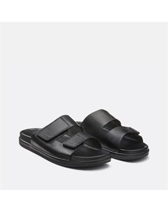 Мюли из натуральной кожи с пряжками JfwStockholm черный Laredoute