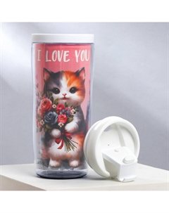 Термостакан со вставкой i iove you 350 мл Сима-ленд