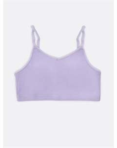 Хлопковое бюстье в рубчик лавандового цвета для девочек Mark formelle