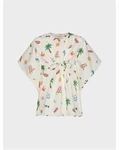 Туника со сплошным принтом "пляж" Saint barth