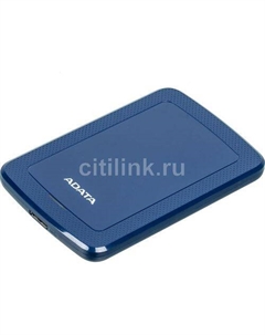 Внешний диск HDD HV300, 1ТБ, синий Adata