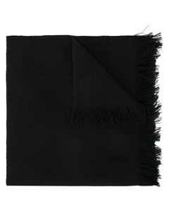 Yohji yamamoto шарф с необработанными краями один размер черный Yohji yamamoto