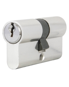 Цилиндр ключевой ax100 60мм 30х30 хром Ajax