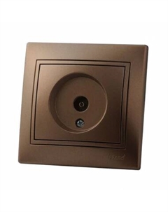 Розетка TV LEZARD MIRA, коричневый, IP20 (701-3131-129) Lezard