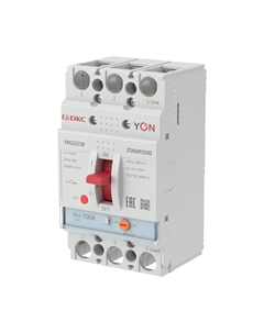 Выключатель автоматический DKC MGS125 YON трехполюсный (3P/3П) 100А - 18кА (MGS125B-3TAMF0100) Dkc
