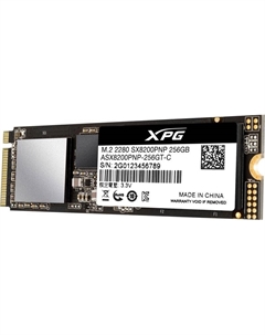 Твердотельный накопитель (SSD) 256Gb XPG SX8200 Pro, 2280, M.2, NVMe (ASX8200PNP-256GT-C) Adata