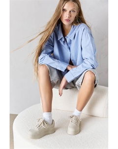 Базовые массивные кроссовки, коричневый Pull & bear