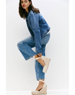 Эспадрильи на танкетке, экрю Pull & bear