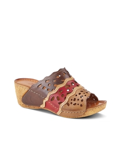 Сандалии на танкетке Footy, коричневый/мультиколор Spring step