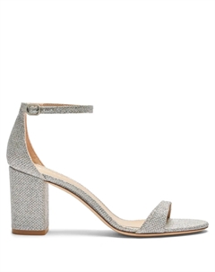 Сандалии 75 мм Nudist II, серебряный Stuart weitzman