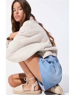 Эспадрильи крючком, экрю Pull & bear