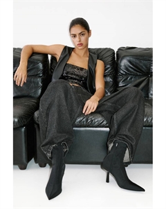 Ботильоны на шпильке, черный Pull & bear