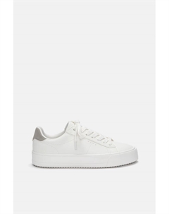 Минималистичные кроссовки на шнуровке, белый Pull & bear