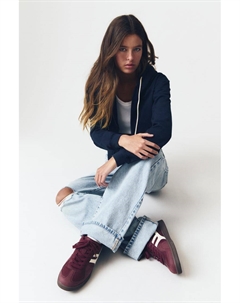 Ретро-Кроссовки, бургундия Pull & bear