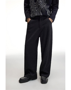 Кожаные мокасины Chet Lo с заклепками, черный Pull & bear