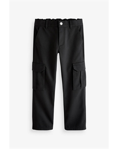 Элегантные школьные брюки с прямыми штанинами, черный Next