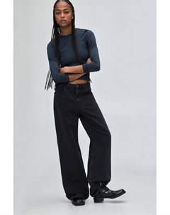 Футболка из полиамида с длинным рукавом, синий Pull & bear