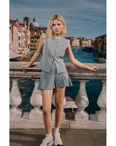 Жилет с круглым вырезом, серый Pull & bear