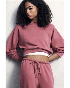 Укороченная толстовка, розовый Pull & bear