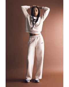 Спортивные штаны университетского типа, белый Pull & bear